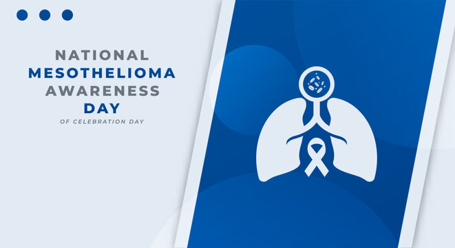 National Mesothelioma Awareness Day Celebration Vector Design Illustration for Background, Poster, Banner, Advertising, Greeting Card - Powered by Adobe