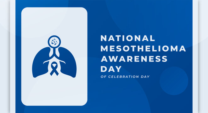 National Mesothelioma Awareness Day Celebration Vector Design Illustration for Background, Poster, Banner, Advertising, Greeting Card