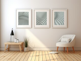 Futuristic AI-Generated Wall Art Mockup