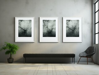 Futuristic AI-Generated Wall Art Mockup