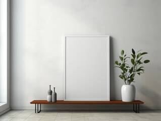 Futuristic AI-Generated Wall Art Mockup