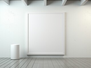 Obraz premium Futuristic AI-Generated Wall Art Mockup