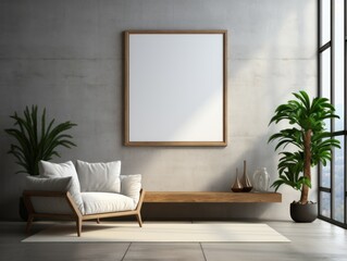 AI-Driven Minimalist Wall Art Mockup