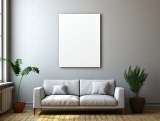 AI-Driven Minimalist Wall Art Mockup
