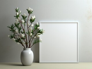 AI-Inspired Framed Minimalistic Wall Art