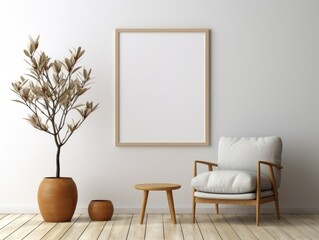 AI-Inspired Framed Minimalistic Wall Art