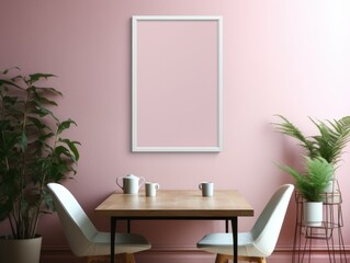 Minimalistic AI-Generated Wall Art Mockup