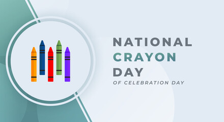 National Crayon Day Celebration Vector Design Illustration for Background, Poster, Banner, Advertising, Greeting Card