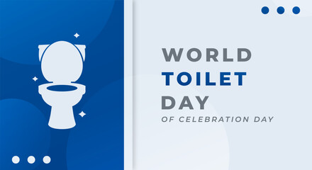 Happy Toilet Day Celebration Vector Design Illustration for Background, Poster, Banner, Advertising, Greeting Card