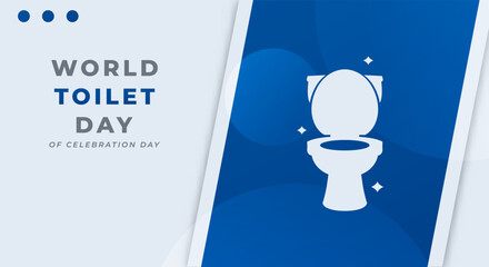 Happy Toilet Day Celebration Vector Design Illustration for Background, Poster, Banner, Advertising, Greeting Card