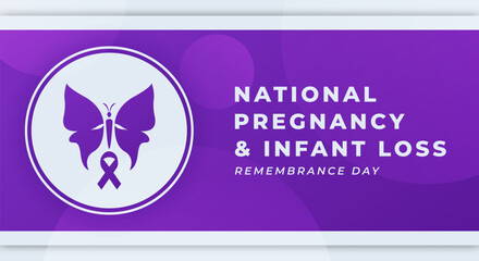 National Pregnancy and Infant Loss Remembrance Day Celebration Vector Design Illustration for Background, Poster, Banner, Advertising, Greeting Card