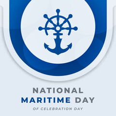 World Maritime Day Celebration Vector Design Illustration for Background, Poster, Banner, Advertising, Greeting Card