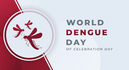 World Dengue Day Celebration Vector Design Illustration for Background, Poster, Banner, Advertising, Greeting Card