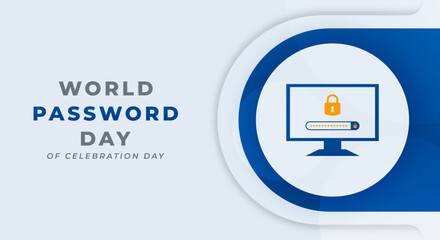 World Password Day Celebration Vector Design Illustration for Background, Poster, Banner, Advertising, Greeting Card