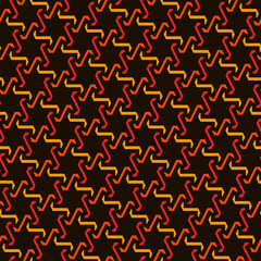 Oriental ancient mosaic pattern. Ethnic ornament. Repeated geometric figures, stars motif. Seamless surface design. Ornamental wallpaper. Geo abstract background. Digital paper, textile print. Vector