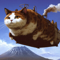 猫の飛行船　猫行船　ねこうせん