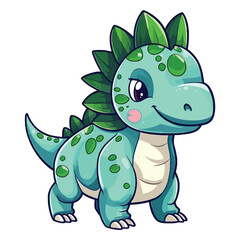 Fototapeta premium Cute Einiosaurus Dinosaur Illustration
