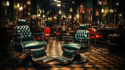 barbershop studio interior