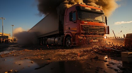 big truck accident