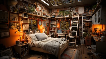 Obraz na płótnie Canvas messy bedroom
