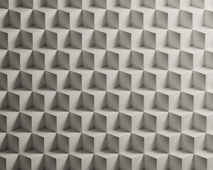 3d diagonal white cube pattern geometry background wallpaper with light effect