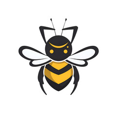 Bee icon vector isolated on white background for your web and mobile app design.Bee logo concept