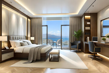 Naklejka na ściany i meble modern bedroom