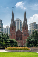 St. Ignatius Cathedral, Xujiahui Cathedral, Roman Catholic church in Shanghai, China