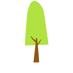 Isolated Tree Vector 
