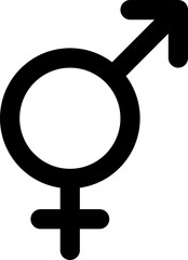 トランスジェンダー　シンボル　アイコン　記号　（Illustration of transgender symbol） / LGBT / LGBTQ