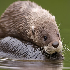  cute otter Generative AI