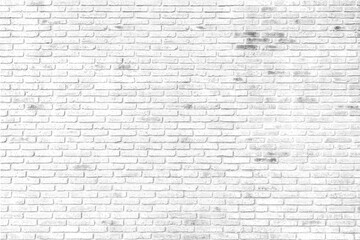 Fototapeta na wymiar White brick wall texture background. wallpaper for interior and exterior and backdrop design. Paint brickwork wall and copy space.