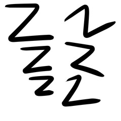 Zzz Zzz Bed Snoring Sleep Icon And Nap Z Sound Vector Symbol 