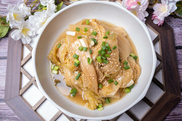 Korean Food Braised Aged Kimchi