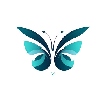 Butterfly logo design. Beautiful butterfly icon. Vector illustration.