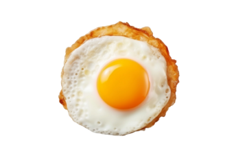 Fried egg. isolated object, transparent background