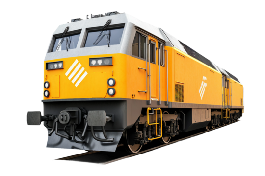 Freight train. isolated object, transparent background