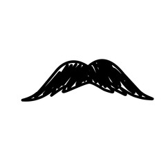 Mustache doodle 