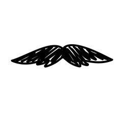 Mustache doodle 