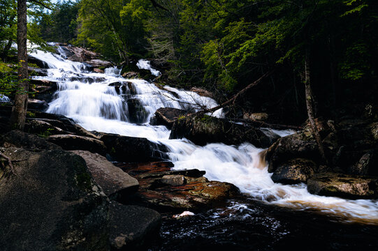 Glendale Falls located in Middlefield, MA, USA