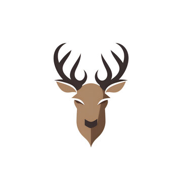 Deer head vector logo design. Deer head vector logo design.