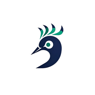 Peacock Bird Logo Template vector icon illustratrion design