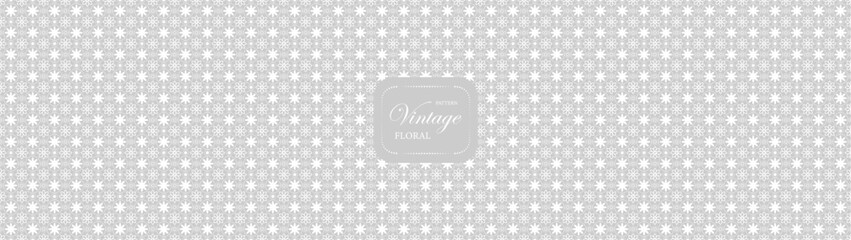 Pattern vintage flora india seamless oriental in gray background.