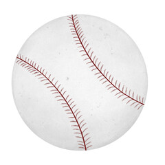 baseball ball isolated on white