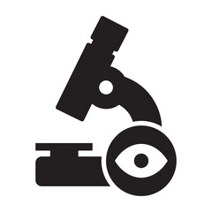 View microscope, microscope, lab icon