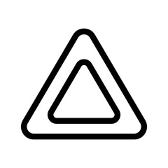 Triangle Icon Vector Symbol Design Illustration