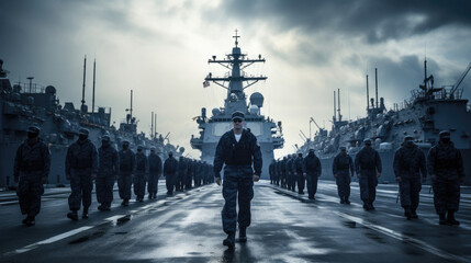 U.S. Military Might Navy - obrazy, fototapety, plakaty