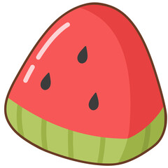 half a watermelon