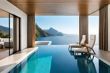 view from the pool