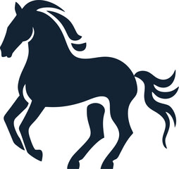 Horse Icon, Vector, Silhouette 